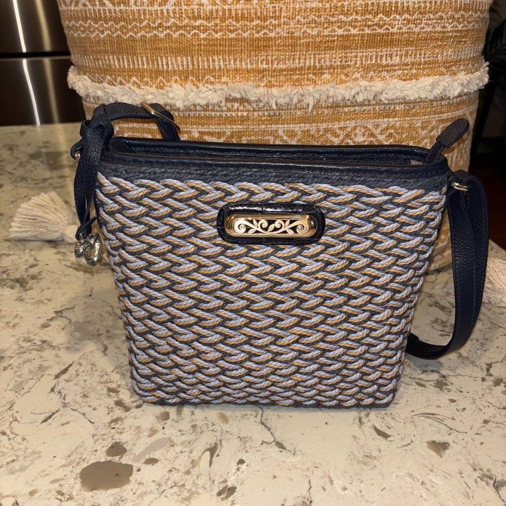 Brighton Elana Shoulder Messenger Chambray Ink Handbag KS4
